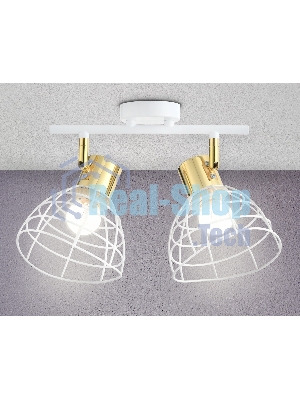 Светильник Ambrella light TR8601/2 WH/GD белый/золото E27*2 max 40W 260*154*230