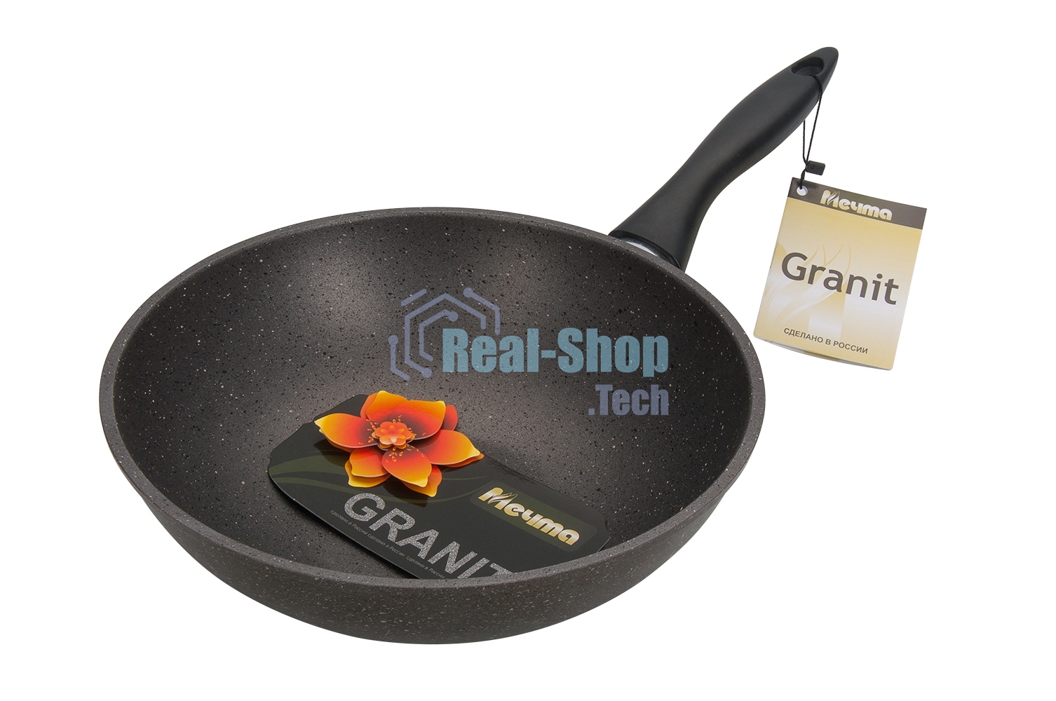 Сковорода Мечта 78701 Гранит 28 см, 78701 Сковорода ВОК 28 см, 