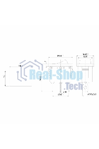 Выключатель клавишный Rexant 12V 15А (3с) ON-OFF зеленый с подсветкой Mini