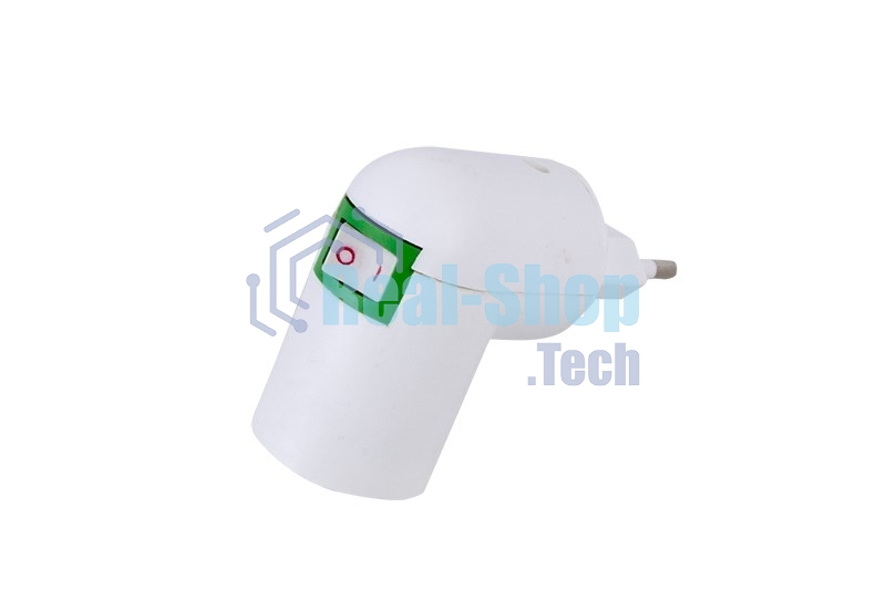 Переходник Rexant цокольный 250 В~E14 с выключателем