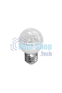 Лампа шар Neon-night e27 10 LED Ø50мм зеленая 24В (постоянное напряжение)