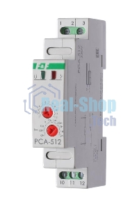 Реле времени PCA-512 (задержка выкл. 230В 8А 1перекл. IP20 монтаж на DIN-рейке) F&F EA02.001.001