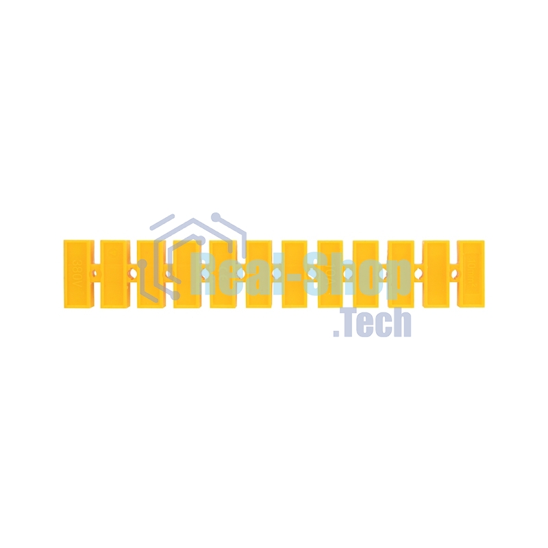 Клеммная винтовая колодка Rexant KВ-10 4-10, ток 10 A, полиэтилен желтый (10 шт./уп.)