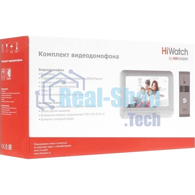 Видеодомофон Hikvision DS-D100KF белый