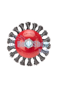 Щетка коническая для УШМ Kranz плетеные пучки стальной проволоки 115 М14