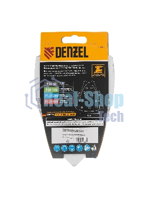 Треугольник абразивный Denzel на ворc. подложке под 