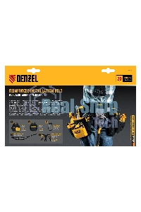 Пояс монтажника усиленный Denzel с лямками, сумки поясные, держатель для молотка