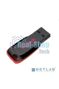 Флешка USB Sandisk CZ50 Cruzer Blade (SDCZ50-008G-B35), 8Gb, USB 2.0, R/W 15/4, черный/красный