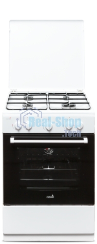 Плита газовая Cezaris ПГ 3200-03 белый, конфорок 4 шт, духовка 59 л, 60 см x 85 см x 60 см