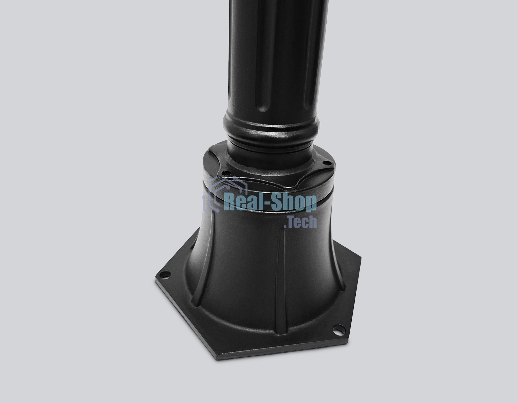 Светильник Ambrella light ST2037 BK/CL черный/прозрачный IP54 E27 max 40W D150*1100