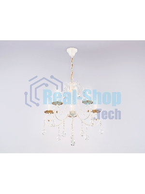 Светильник Ambrella light TR4916/5 WH/GD белый/золото E14/5 max 40W D550*860