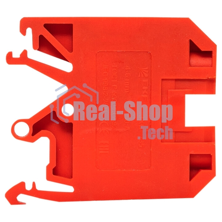 Колодка клеммная JXB-2.5/35 (25а) крас. EKF plc-jxb-2.5/35r