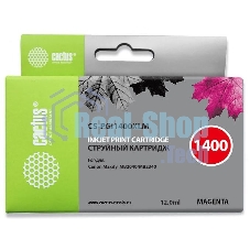 Картридж струйный Cactus CS-PGI1400XLM пурпурный (12 мл) для HP Canon MB2050/MB2350/MB2040/MB2340
