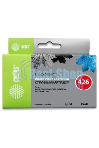 Картридж струйный Cactus CS-CLI426C голубой (8.4 мл.) для Canon Pixma MG5140/5240/6140/8140/MX884