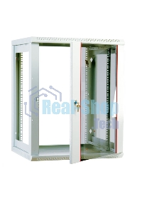 Шкаф настенный ЦМО ШРН-М-12.500 12U 600x520мм пер.дв.стекл съемные бок.пан. 50кг серый