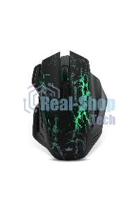 Мышь проводная Crown Gaming CMXG-601 черный, 1800 dpi, USB, кнопки - 7