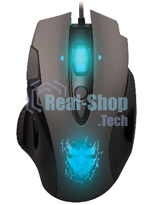 Мышь проводная Qumo Devastator M12 серый, 3200 dpi, USB, кнопки - 8