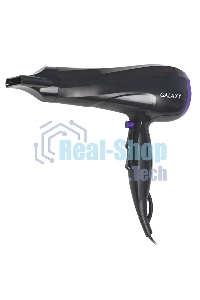 Фен для волос Galaxy Line GL 4332, черный, 2000 Вт, 2 скорости потока воздуха, 3 температурных режима, функция 
