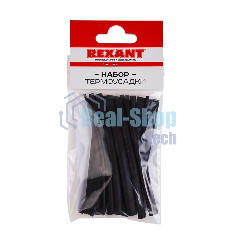 Термоусаживаемые трубки Rexant STANDARD 2:1 (Набор 18шт.)