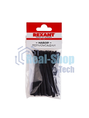 Термоусаживаемые трубки Rexant STANDARD 2:1 (Набор 18шт.)