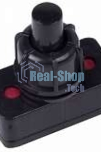 Выключатель-кнопка Rexant 250V 1А (2с) ON-OFF черный (для настольной лампы)