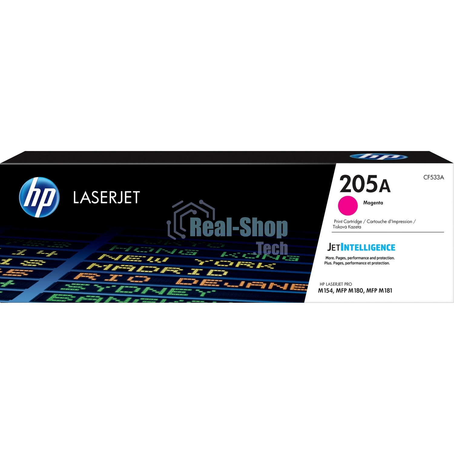 Картридж лазерный HP CF533A (HP 205A) пурпурный для HP LaserJet M180/M181 900 страниц.