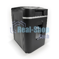 Шредер Heleos АП37-4 черный/серебристый с автоподачей (секр.P-4) фрагменты 220лист. 37лтр. скрепки скобы пл.карты