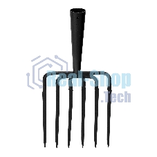 Вилы 6-х рогие, копальные, 195х220 мм, кованые, без черенка, АРТИ