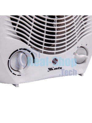Тепловентилятор MTX FHS-2000, белый, 1000/2000 Вт, 25 м2, термостат