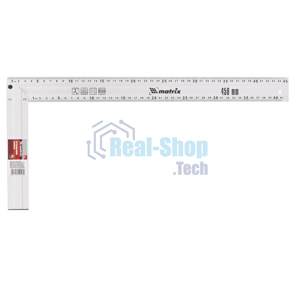 Угольник Matrix, 450 мм, алюминиевый, литой