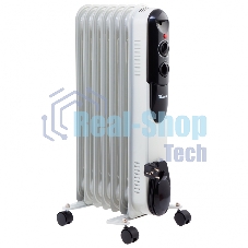 Обогреватель масляный MTX OCH-1500, белый, 1500 Вт, 15 м2, термостат