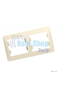 Рамка 2-м Glossa горизонт. беж. SchE GSL000202