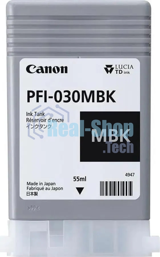 Картридж струйный Canon Pigment Ink PFI-030 Matte черный (TM240/TM340) 55ml