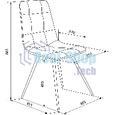 Стул для дома Бюрократ CH-K1 т.серый Holland 18 металл черный на ножках