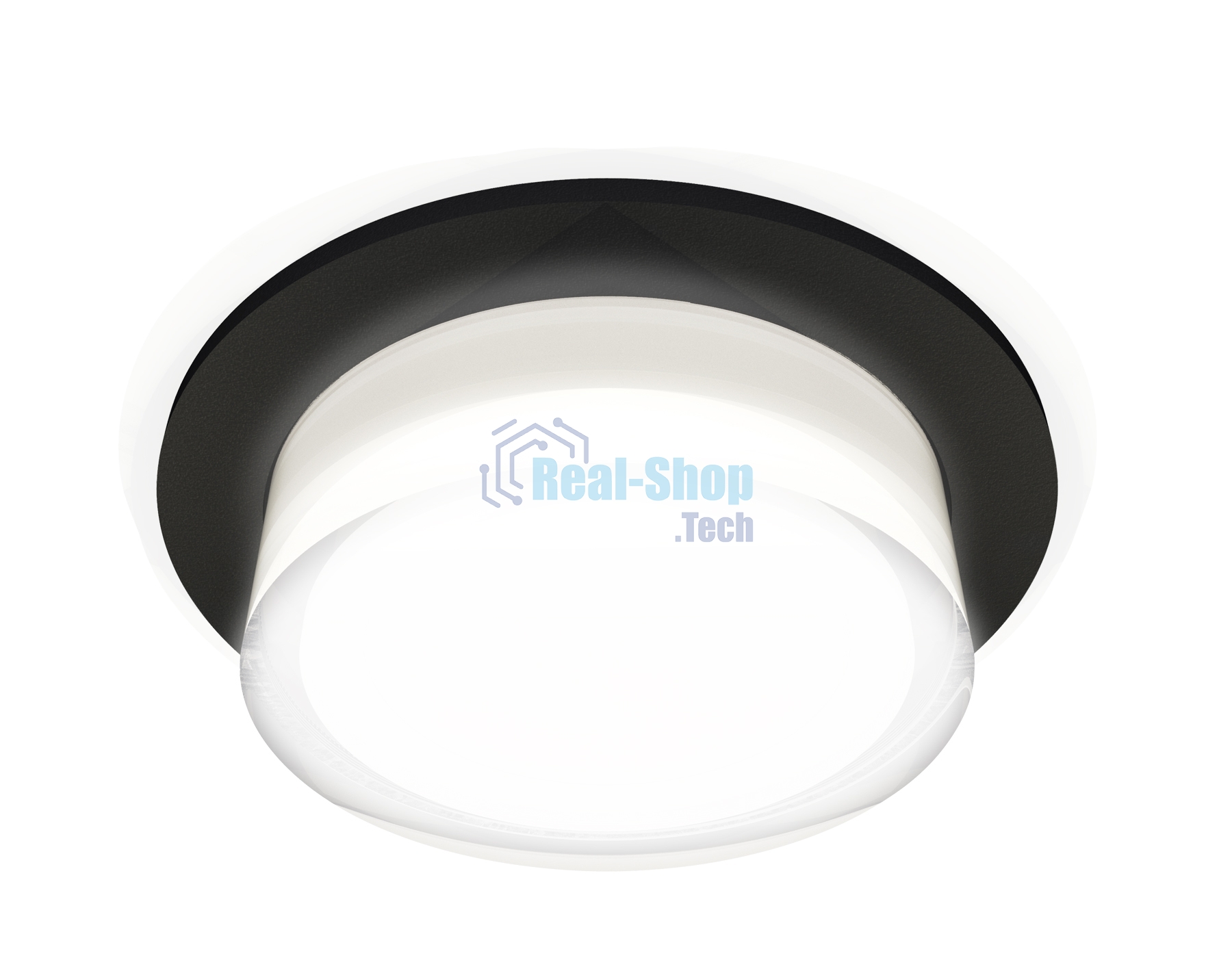 Комплект встраиваемого светильника Ambrella light XC7622043 SBK/FR/CL черный песок/белый матовый/прозрачный MR16 GU5.3 (C7622, N7160)