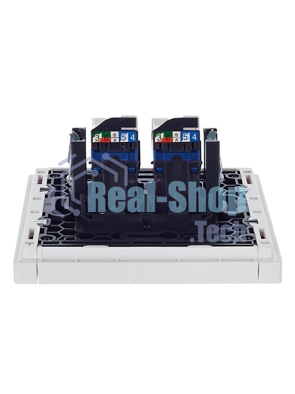 Розетка компьютерная IEK FORTE&PIANO FP234 2-ая RJ45 кат.6 белый