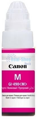 Чернила Canon GI-490M 0665C001 пурпурный для Canon Pixma G1400/2400/3400 (70мл)