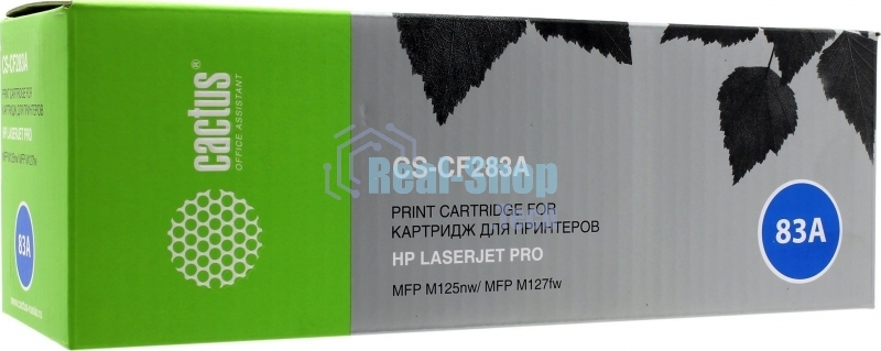Картридж лазерный Cactus CS-CF283A черный (1500 стр.) для HP LaserJet Pro MFP M125nw, MFP M127fw