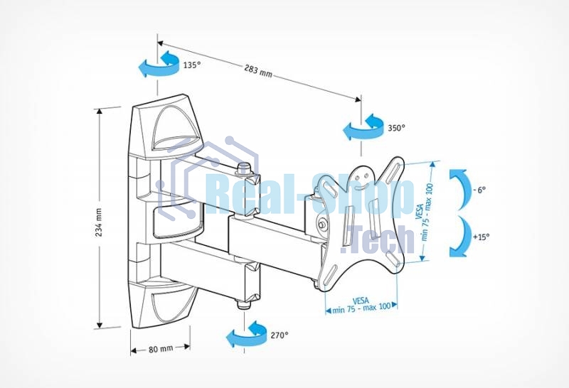 Кронштейн для телевизора Holder LCDS-5039 металлик 10