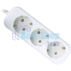 Удлинитель Defender E350 белый 5.0 м, 3 розетки 