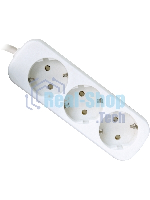 Удлинитель Defender E350 белый 5.0 м, 3 розетки 