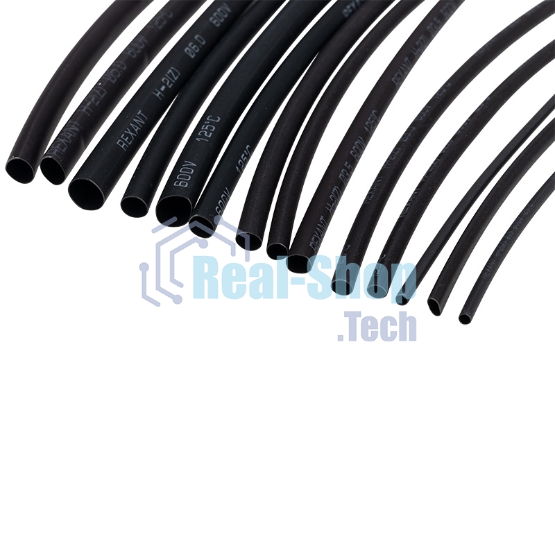 Термоусаживаемые трубки Rexant STANDARD 2:1 (Набор 18шт.)