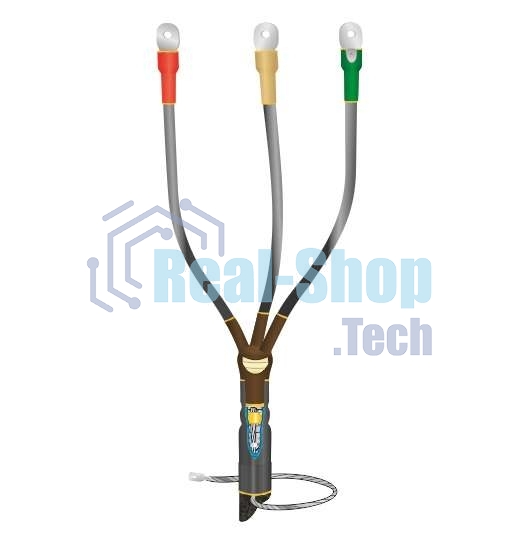 Муфта кабельная концевая внутренней установки 10кВ КВТпН 3х(70-120мм) с болтовыми наконечниками Нева-Транс Комплект 22020055