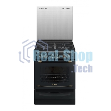 Плита газовая Gefest ПГ 6100-02 0183 черный, конфорок 4 шт, духовка 52 л, 60 см x 85 см x 60 см