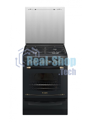 Плита газовая Gefest ПГ 6100-02 0183 черный, конфорок 4 шт, духовка 52 л, 60 см x 85 см x 60 см