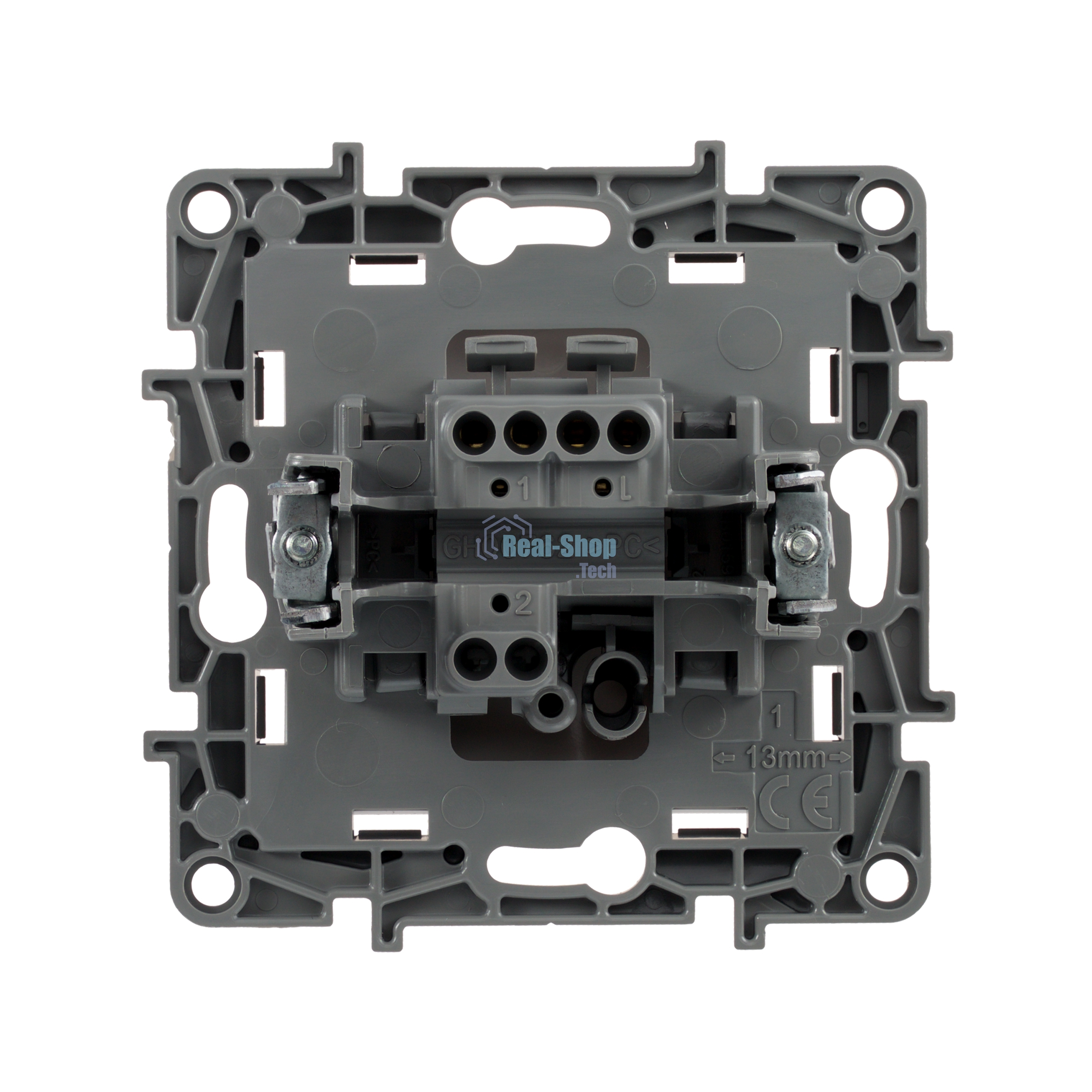 Выключатель 10АХ, на винтах, бел. ETIKA 