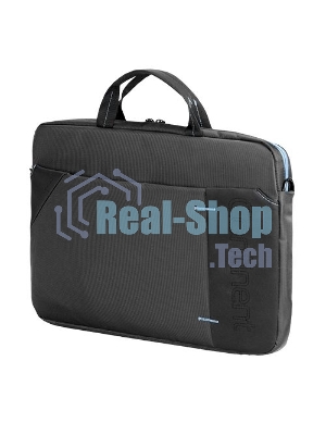 Сумка для ноутбука Сумка Continent CC-205Gb,(нейлон, серый, с голубой отстрочкой, 15,6'')