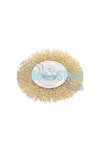 Щетка Matrix для УШМ, 125 мм, М14, плоская, латунированная витая проволока