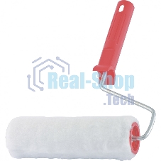 Валик Сибртех Искусственный мех, в сборе, 100 мм, D 48 мм, D ручки 6 мм, крепление шплинтом