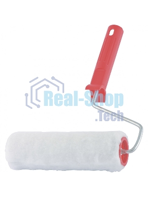 Валик Сибртех Искусственный мех, в сборе, 100 мм, D 48 мм, D ручки 6 мм, крепление шплинтом